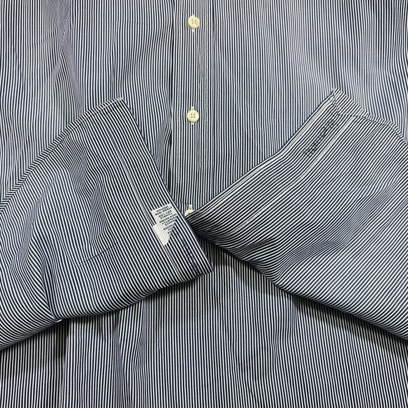 Polo Ralph Lauren Classic Fit Shirt Mens Medium Blue/White Striped Button Down - Picture 9 of 10